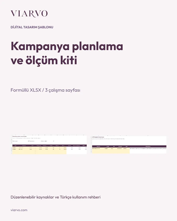 Kampanya Planlama ve Ölçüm Kiti