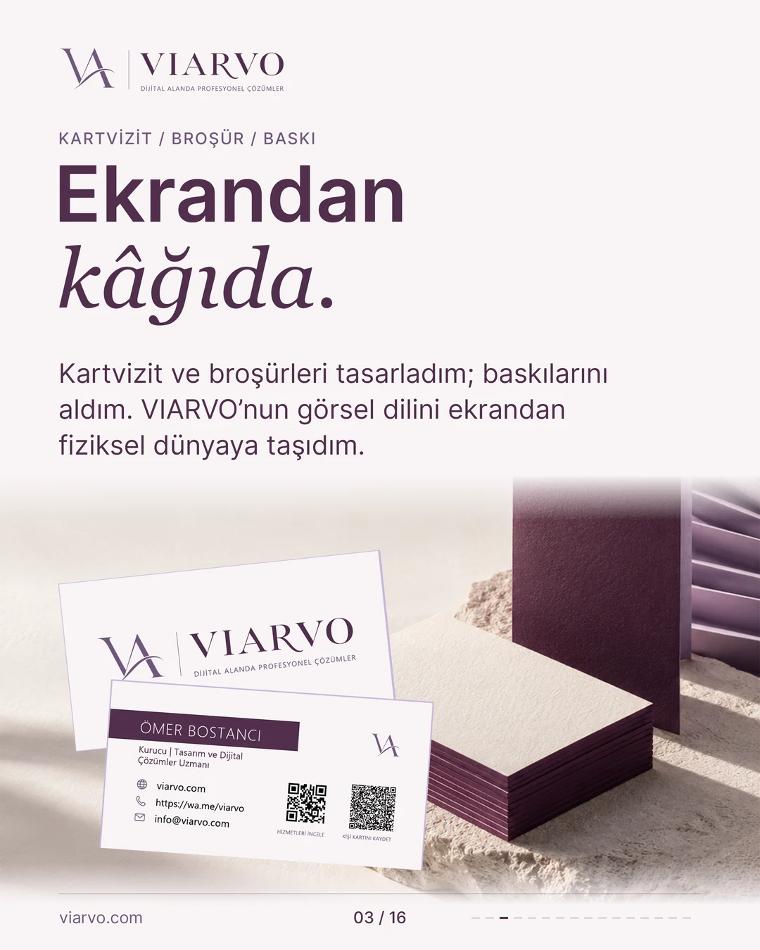 Ekrandan, kâğıda. Kartvizit ve broşürlerle dijital kimliğin baskıya uzanan yolculuğu.